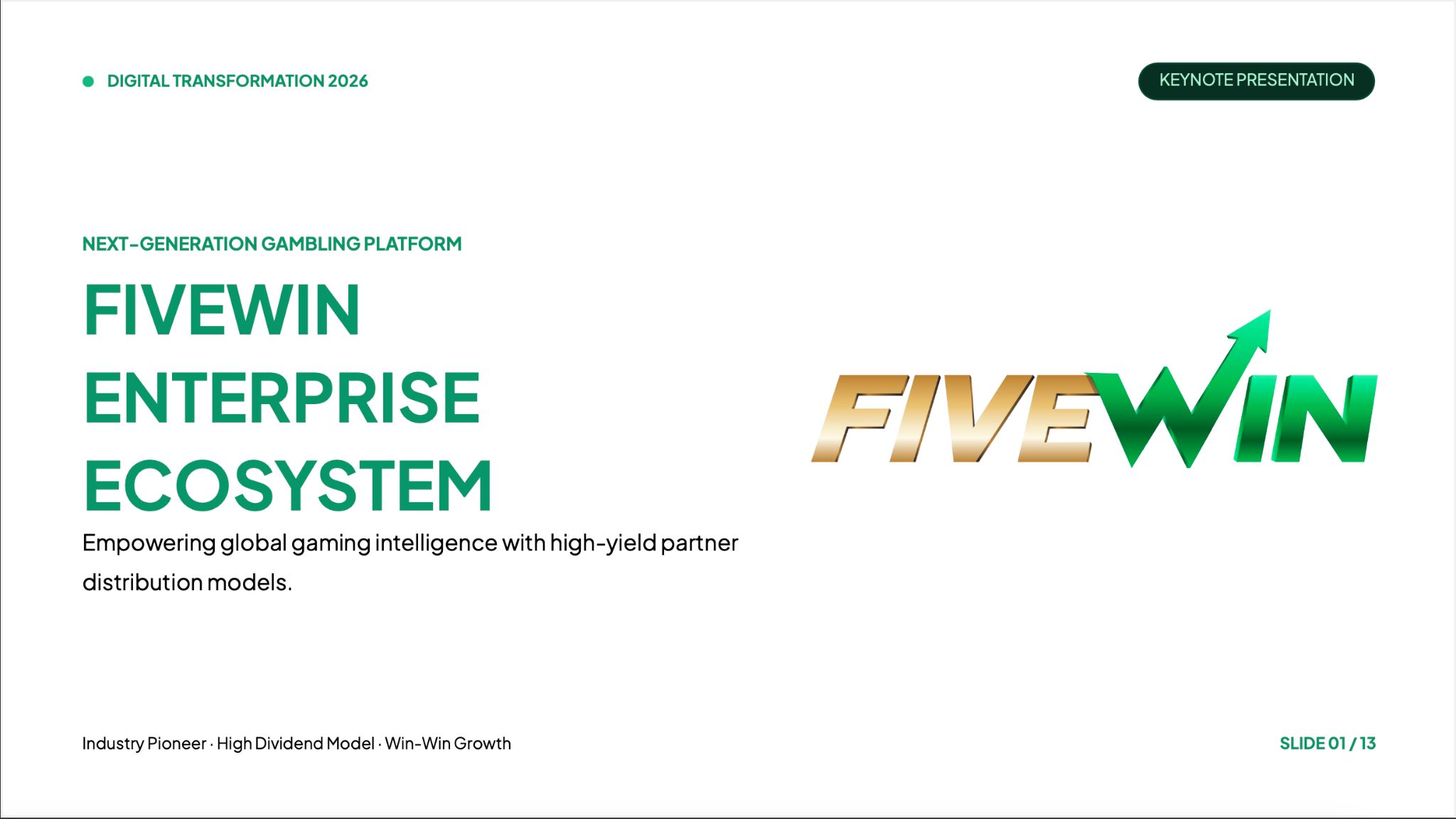FIVEWIN Gaming Services – Entertainment Categories & Providers