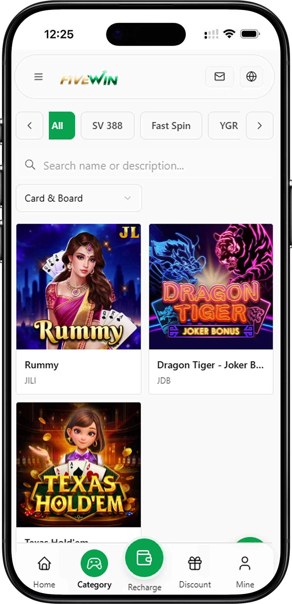 FIVEWIN Card and Board – Explore All Card Games