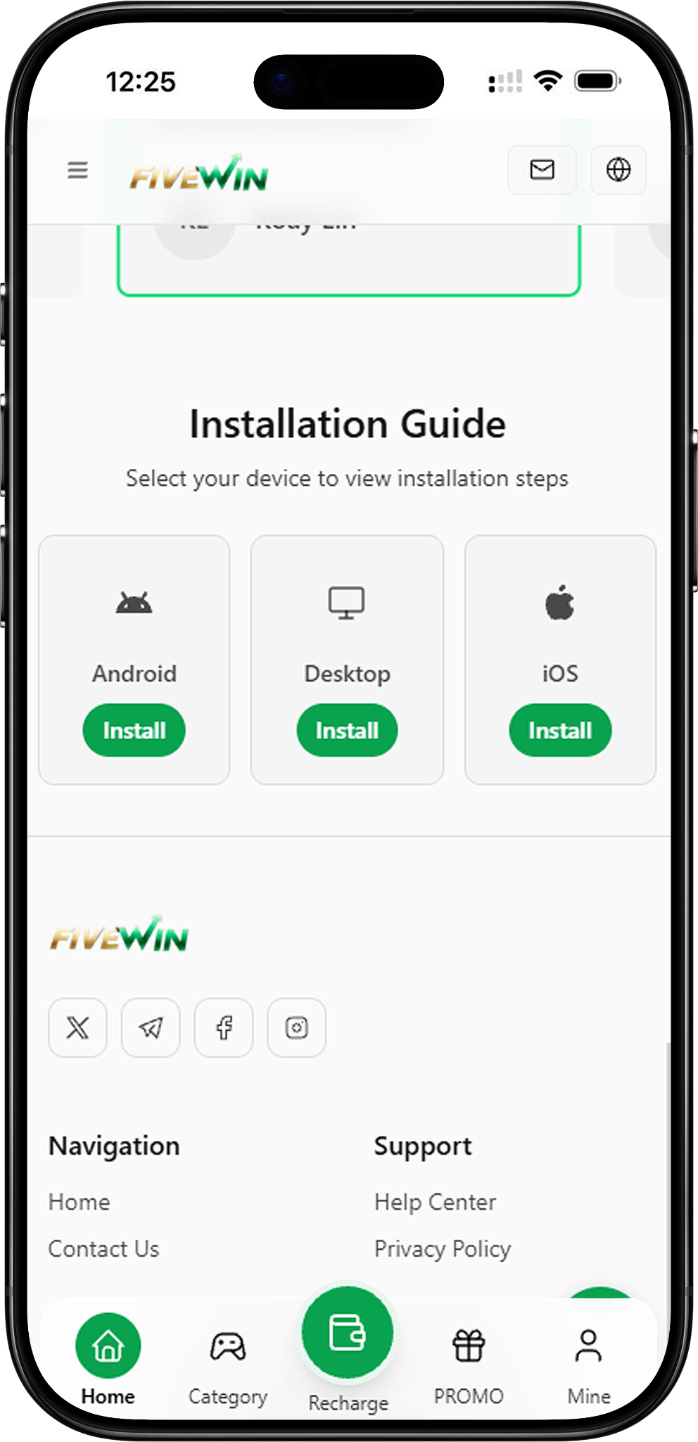 FIVEWIN Download – Choose Your Device