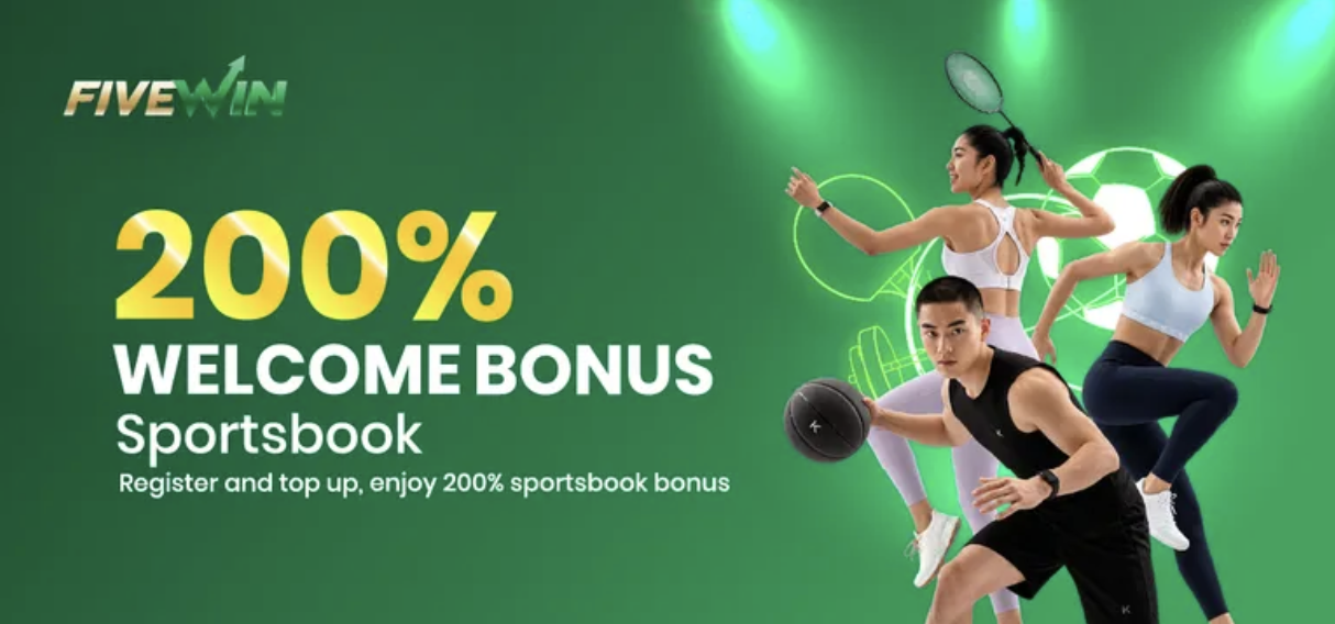 FIVEWIN 200% Sportsbook Welcome Bonus – Promotion Overview